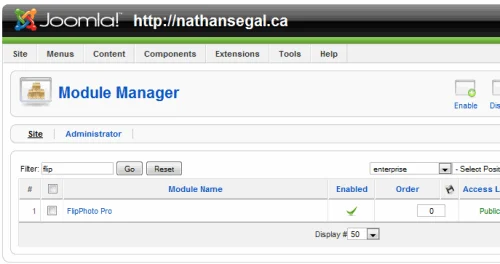 Extension Module Manager