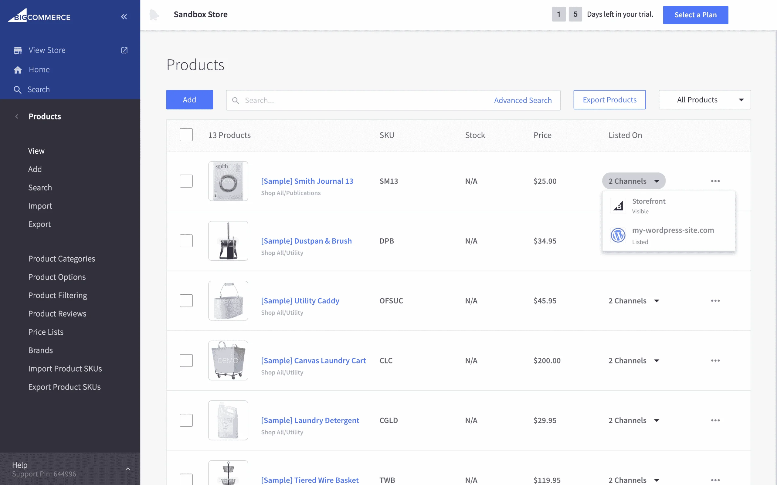 BigCommerce WP Plugin