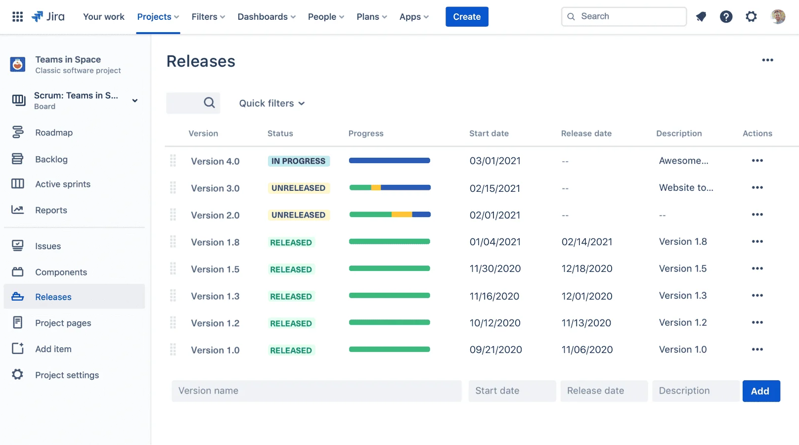Jira Project Management software for web developers
