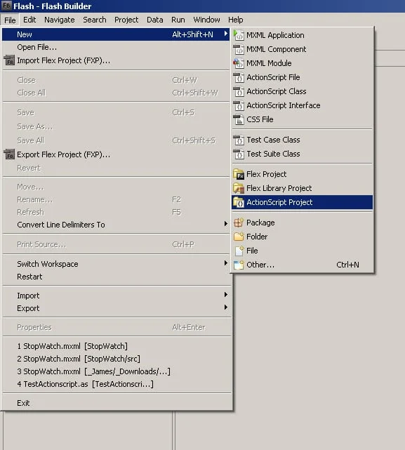 Using Movieclips in Flash Builder - Step 5