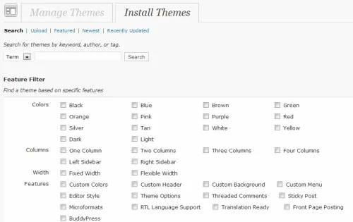Search Themes