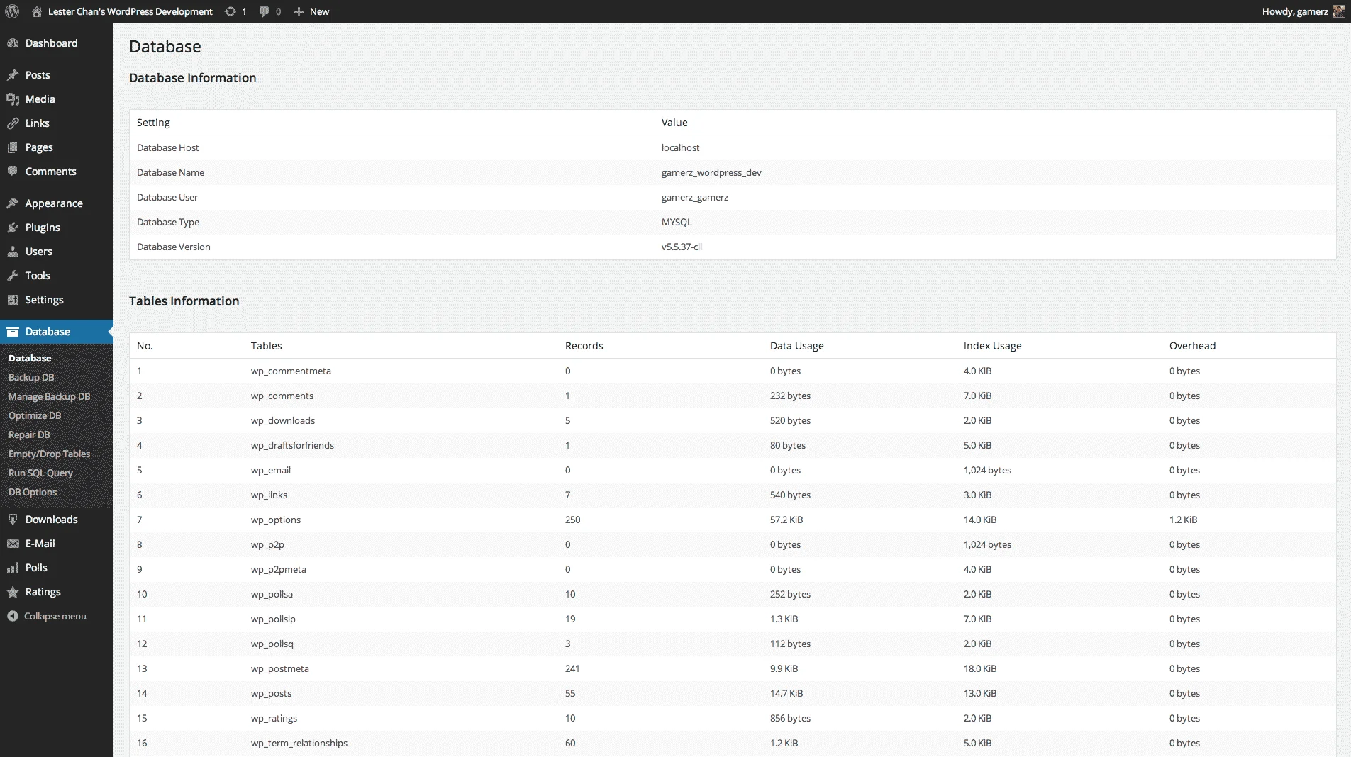WordPress Database Plugins